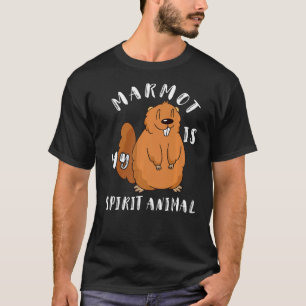 Camiseta Marmot Es Mi Espíritu Animal Groundhog Woodchuck R