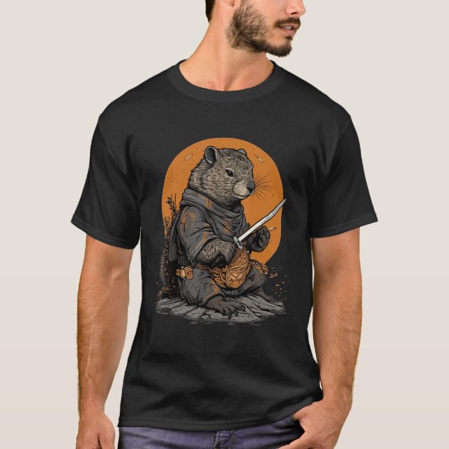 Camiseta Marmot Samurai japonés vintage (Anverso)