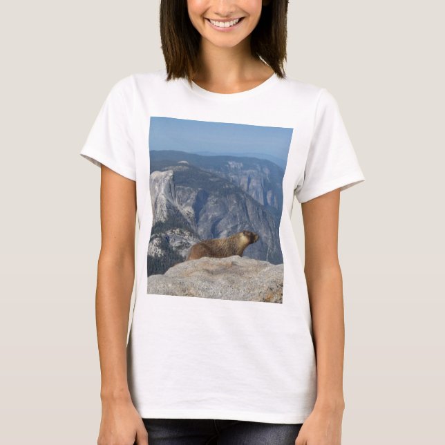 Camiseta Marmot sobrepasando media doma de las nubes - Yo (Anverso)