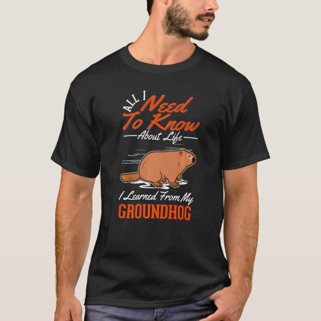 Camiseta Marmot Woodchuck Groundhog (Anverso)