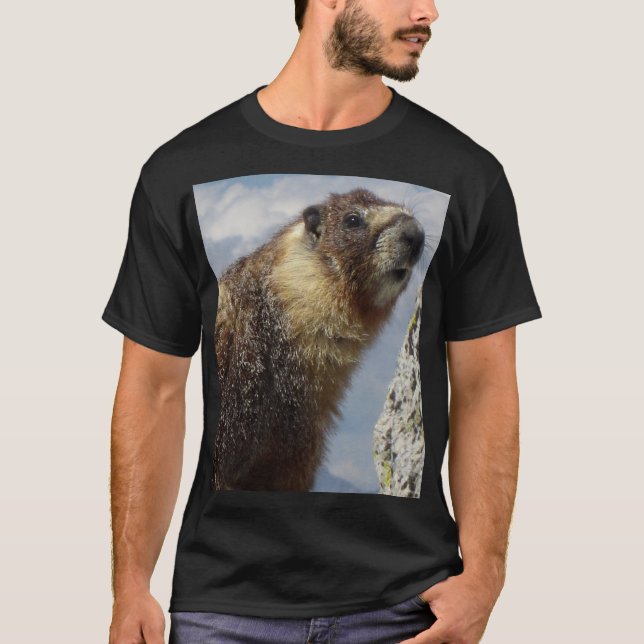 Camiseta Marmota amarilla menuda en Yosemite (Anverso)