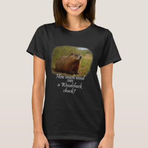 Camiseta ¡Marmota! ¿Cuánto puede mover una marmota?