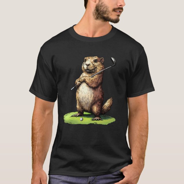 Camiseta Marmota de golfistas (Anverso)