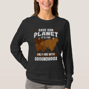 Camiseta Marmota de tierra Marmota Animal Ardillas de tierr