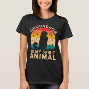 Camiseta Marmota es mi animal espiritual Caramujo Marmota