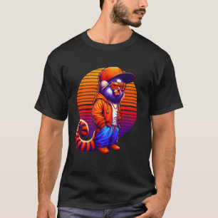 Camiseta Marmota genial estilo urbano moderno arte retro pu