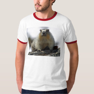 Camiseta Marmota hinchada amarillo