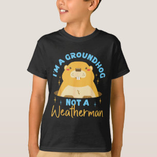 Camiseta Marmota_ Soy una marmota, no un meteorólogo 