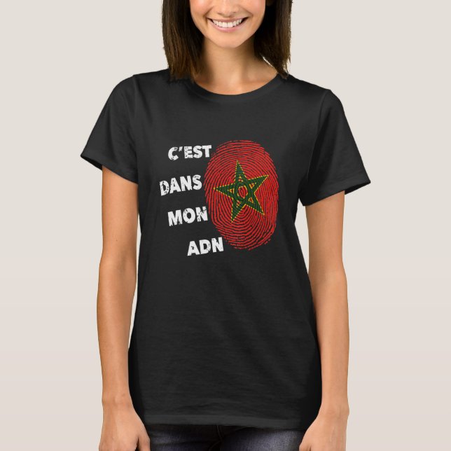 Camiseta Maroc C'est Dans Mon Y Morocco Fier Marruecos En M (Anverso)