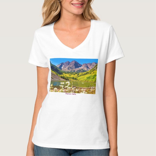 Camiseta Maroon Bells in Aspen Colorado (Anverso)