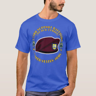 Camiseta Maroon Beret FLash DUI 173ᵉʳ Batallón de apoyo a