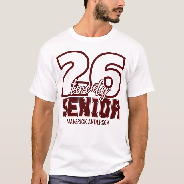 Camiseta Maroon Class of 2026 Graduation (Anverso)