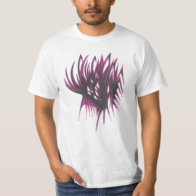Camiseta Maroon Colorful Abstract Tribal Tattoo Art (Anverso)