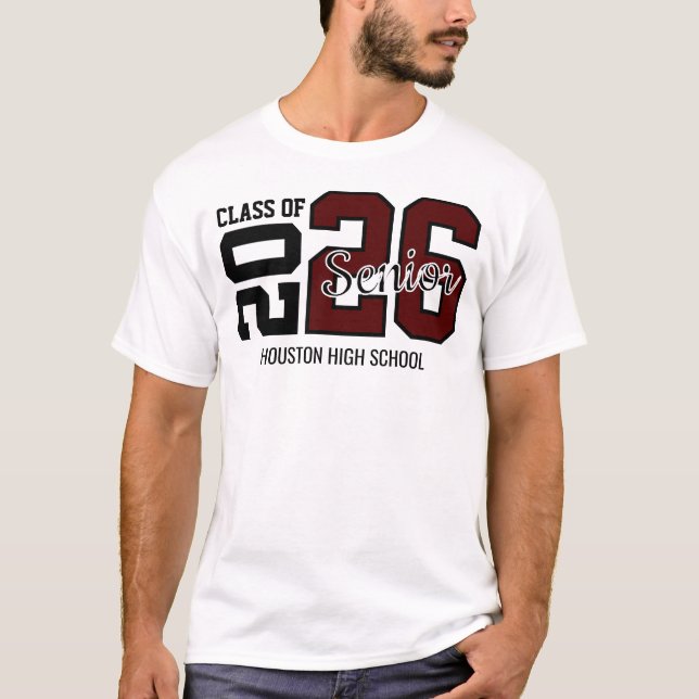 Camiseta Maroon Congrats Graduation (Anverso)