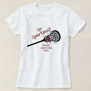 Camiseta Maroon Go Team Lacrosse Mom