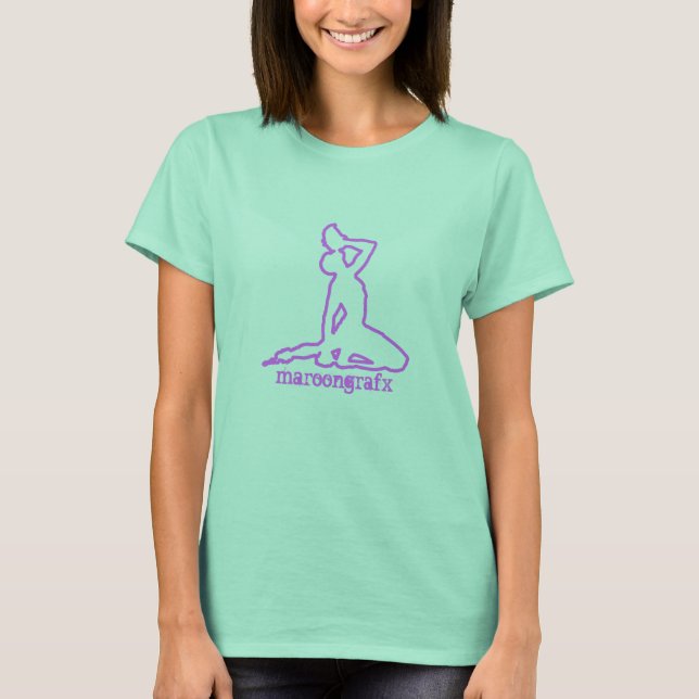 Camiseta Maroonoutline_Pink (Large Logo) (Anverso)