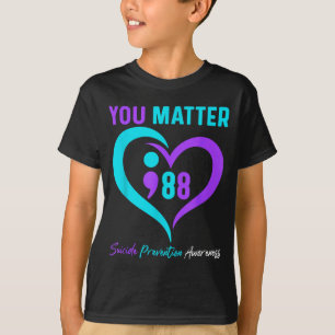 Camiseta Marque 988 Prevención de Suicidio Salud Mental Cor