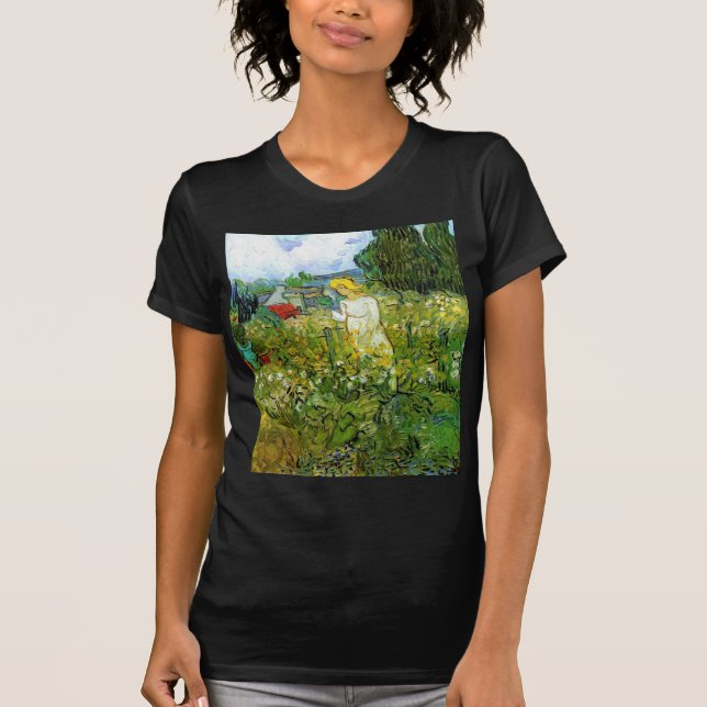 Camiseta Marquerite Gachet en el jardín, Vincent van Gogh. (Anverso)