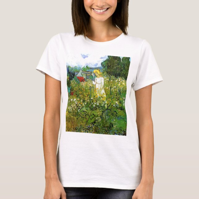 Camiseta Marquerite Gachet en el jardín, Vincent van Gogh. (Anverso)