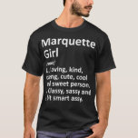 Camiseta MARQUETTE L MI MICHIGAN Funny City Home<br><div class="desc">Las mujeres MARQUETTE L MI MICHIGAN Funny City Home Roots Regalo VNeck .. Indio nativo</div>