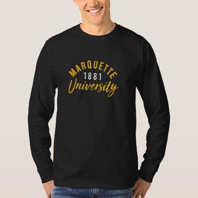 Camiseta Marquette University Golden Eagles Classic Script (Anverso)