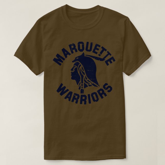 Camiseta Marquette Warriors Navy Long Sleeve TShirt (Diseño del anverso)