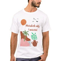 Camiseta Marrakech Llamó Respondí Boho Desierto