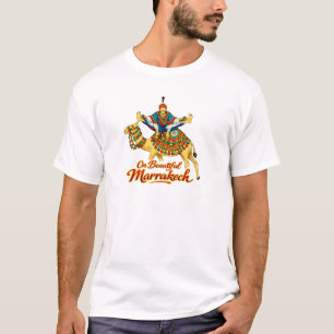 Camiseta Marrakech Marruecos Diseño Vibrante Arte Viaje