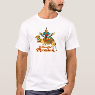Camiseta Marrakech Marruecos Diseño Vibrante Arte Viaje