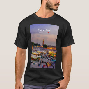 Camiseta Marrakech, Marruecos - Plaza Jemaa el Fnaa