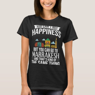 Camiseta Marrakesh Marruecos City Skline Map Viaje 1