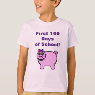Camiseta Marrano de peluche femenino primeros 100 días de e