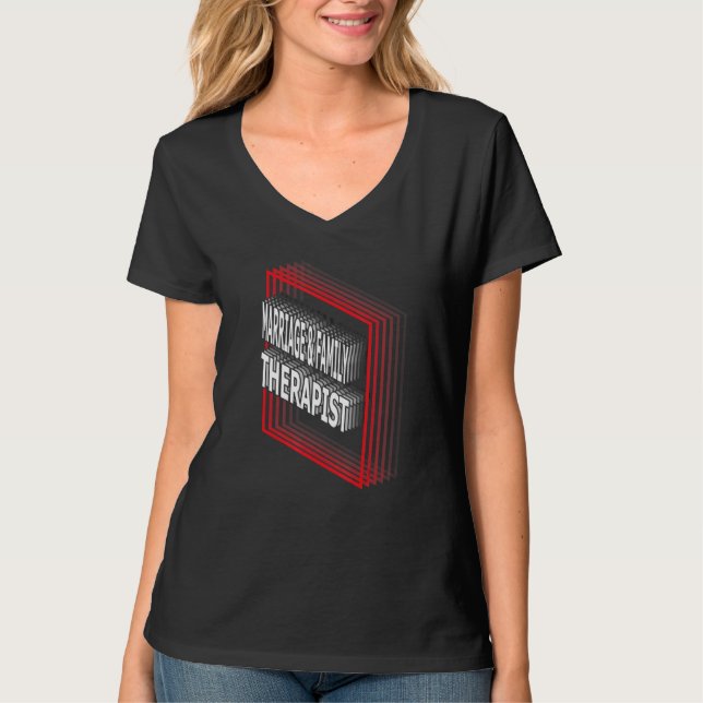Camiseta Marriage & Family Therapist Job Title Appreciation (Anverso)