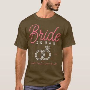 Camiseta Marriage Party Bride Squad Bachelorette Party Wome