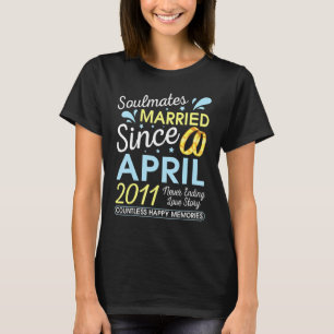 Camiseta Married Since April 2011 Never Ending 11 Years Lov