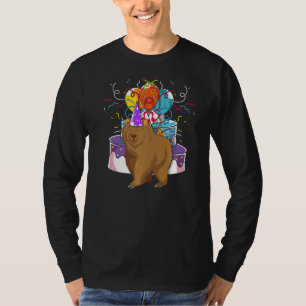 Camiseta Marrón Bear Nacimiento Animal Selva Animal Be