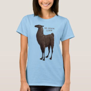 Camiseta Marrón chocolate y negro sin llama de drama