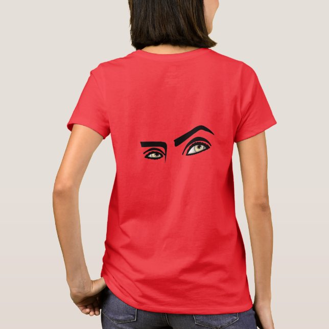 Camiseta Marrón definió el dibujo de la mirada masculina (Reverso)