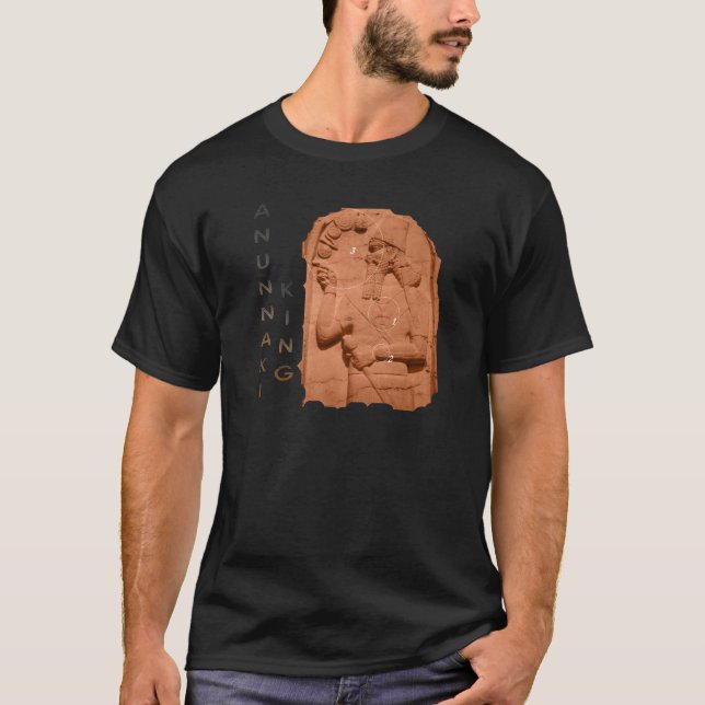 Camiseta Marrón del rey de Annunaki (Anverso)