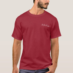 Camiseta Marrón sólido estilo y cuidado