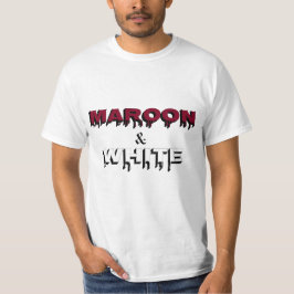 Camiseta Marrón y blanco