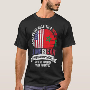 Camiseta Marroquí-Americano Conocemos Lugares Donde El País
