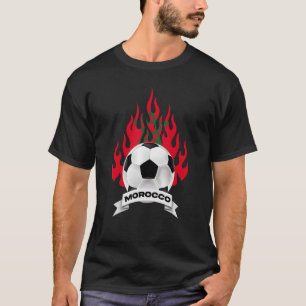 Camiseta Marruecos Bandera De Marruecos Fútbol Balón De Fút