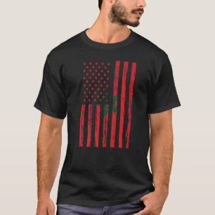 Camiseta Marruecos Bandera Estados Unidos Está En Mi Adn Pa