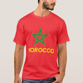 Camiseta Marruecos - bandera marroquí