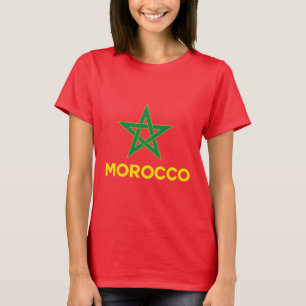 Camiseta Marruecos - bandera marroquí