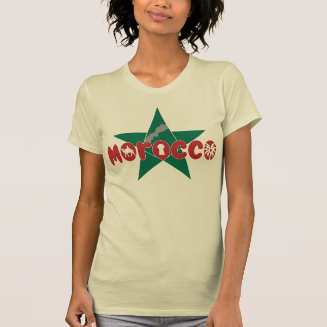 Camiseta Marruecos es identidad, transmitido con orgullo (Anverso)