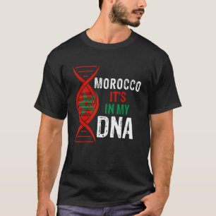 Camiseta Marruecos está en mi ADN Orgulloso Bandera marroqu