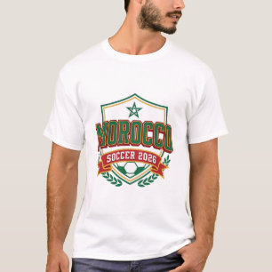 Camiseta Marruecos Fútbol 2026 Fútbol Negrita Tipografía Pa
