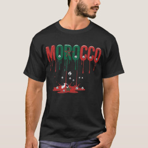 Camiseta Marruecos Fútbol de Bandera Goteante